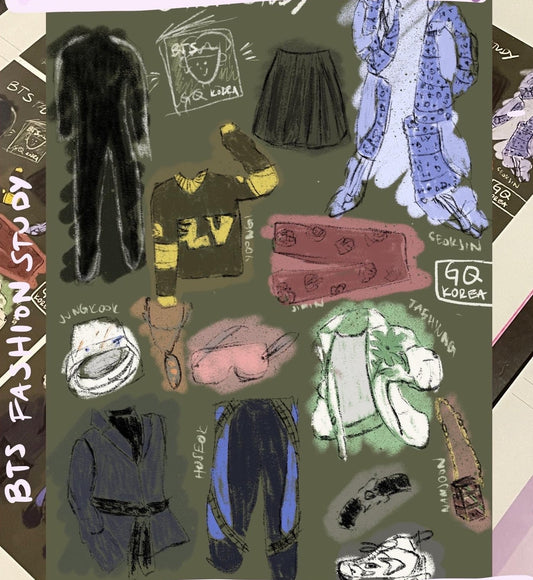 BTS GQ Fashion Study Print
