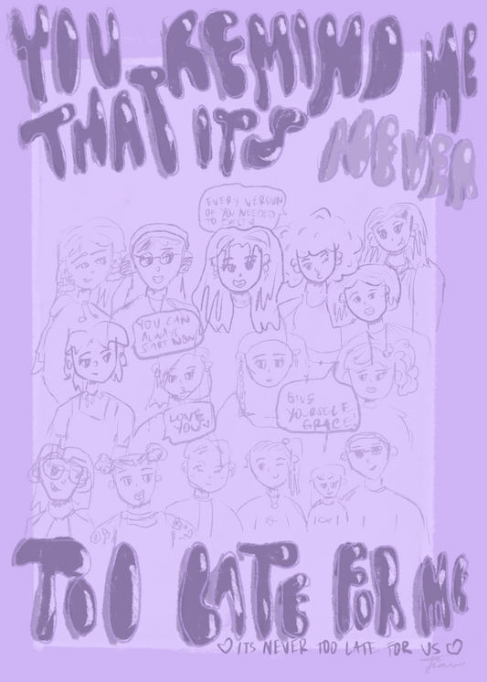 Its Never Too Late Print