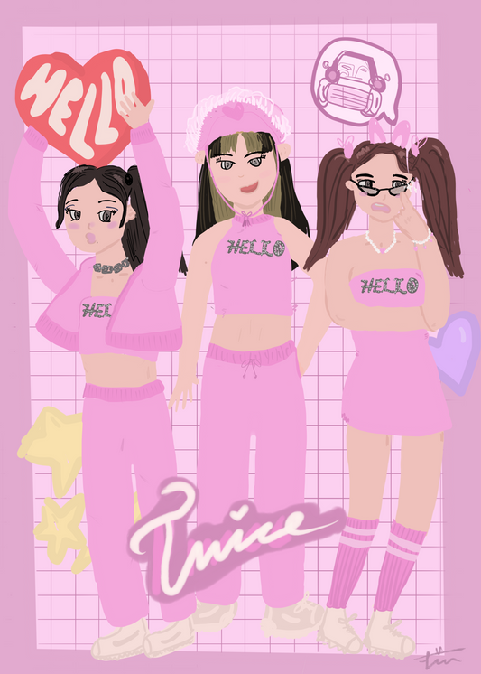 TWICE x HELLO Print